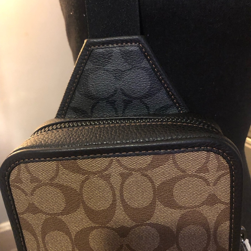Coach Brown and Black Woman Bag